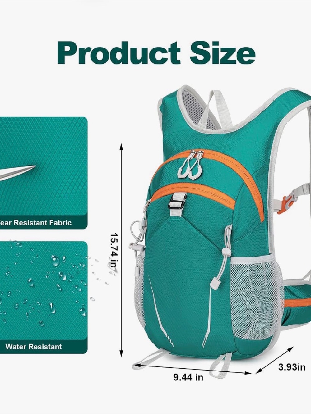 10L Small Hiking Backpack for Men Women, Lightweight Hiking Daypack Travel Daypa